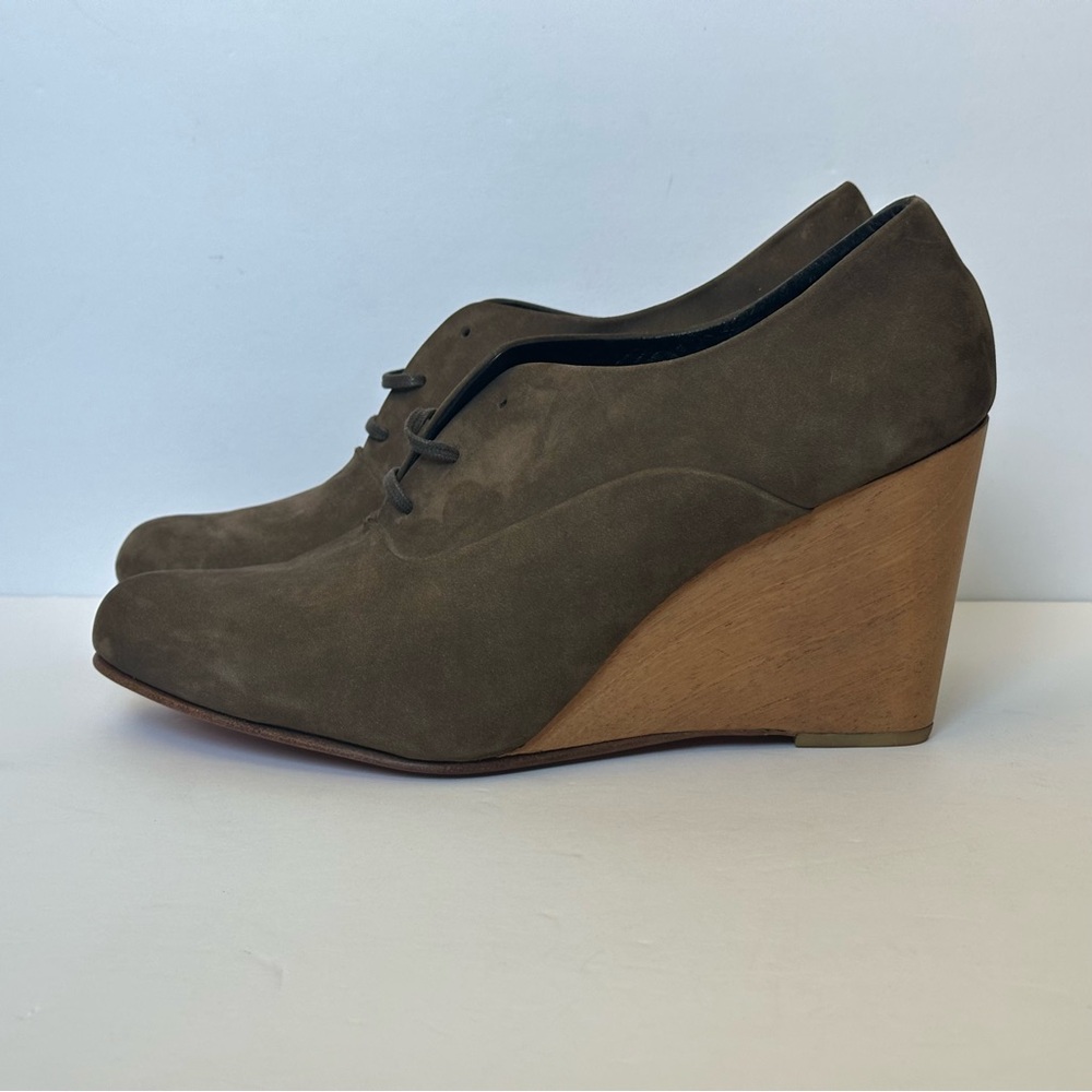 A DÉTACHER Wedge Shoes - Dark Tan / Brown